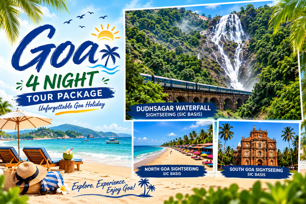 4 Night 5 Days Goa Package with Dudhsagar Waterfall - 4 Night 5 Days Goa Package image